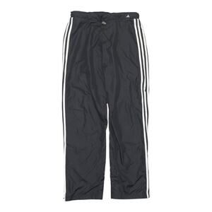 L adidas 3-Stripe Track Pants – Black Climalite Mesh-Lined Straight Leg